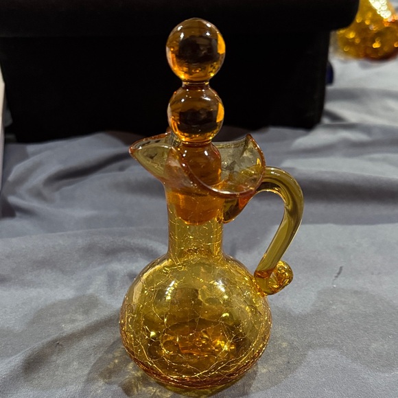Vintage cruet blenko crackle pitcher - Picture 6 of 6